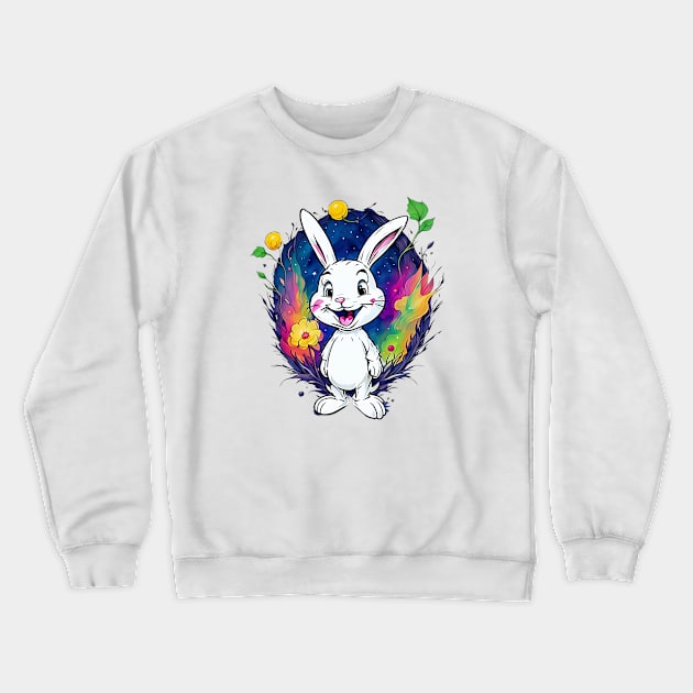 Bugs bunny rabbit cartoon Crewneck Sweatshirt by LATAVIdesign